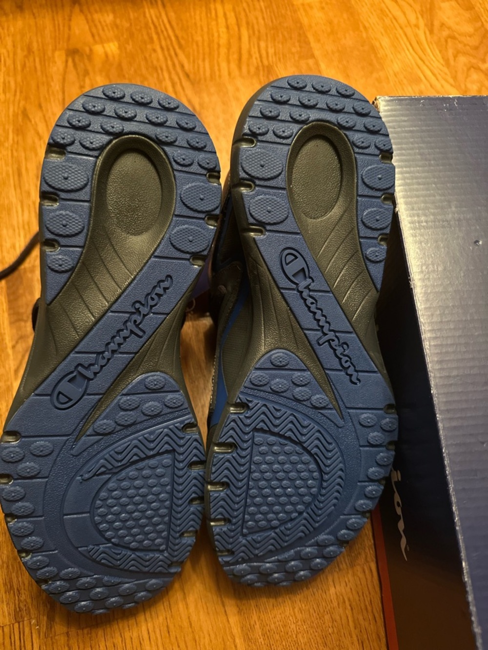 Champion Gray and Black Mesh Athletic Sneakers - Picture 3 of 5